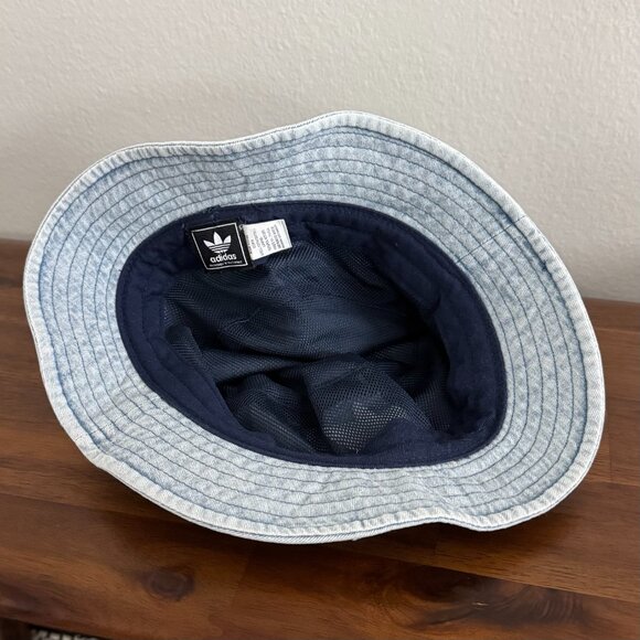 adidas Originals - Washed Bucket Hat in Denim - Picture 5 of 8